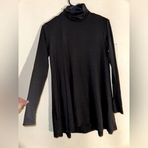 Susana Monaco women’s black mock neck turtle neck long sleeve top XS fall modest